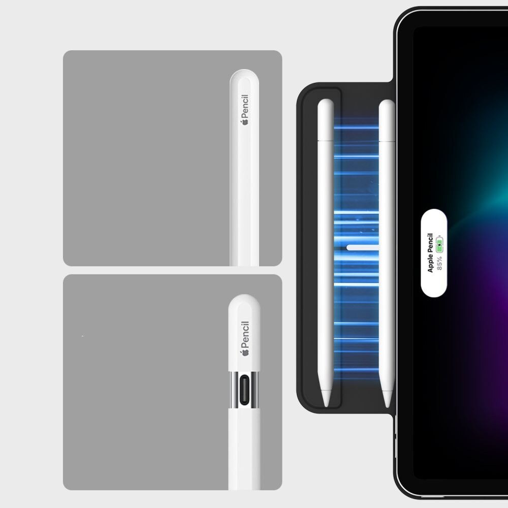 Husa pentru tableta, ESR, Rebound Magnetic, neagra, pentru iPad Pro 11" 2024-2025, cu suport si loc pentru stylus, set 1x husa