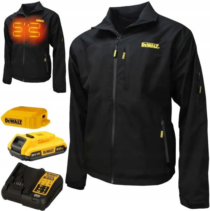 Geaca DeWALT, DCHJ090BD1, protectie, culoare neagra, material rezistent, M