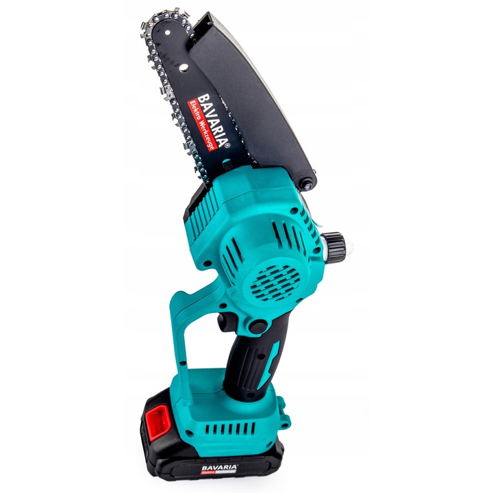 Láncfűrészek, Bavaria, 21V, 2x 2.0Ah akkumulátor, 2x lánc, 2x 6" vezető, komplett készlet