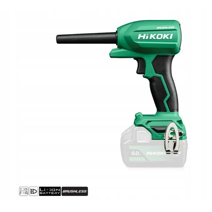 Dmucha acumulator cu functie de suflare si aspiratie HiKOKI RA18DA, 18V, 700m3/min, 1,15kg