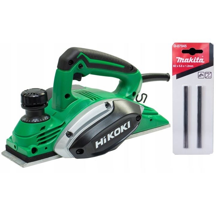 Rindele electrica HiKOKI P20SF, 620W, 2,6mm adancime, 82mm latime, 230V, set 2 cutite