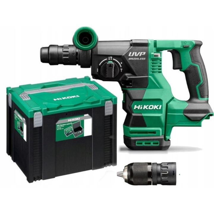 Rotopercutor HiKOKI DH3628DC 36V, 3,2J, 3 üzemmóddal, SDS-Plus tokmánnyal, akkumulátor és töltő nélkül