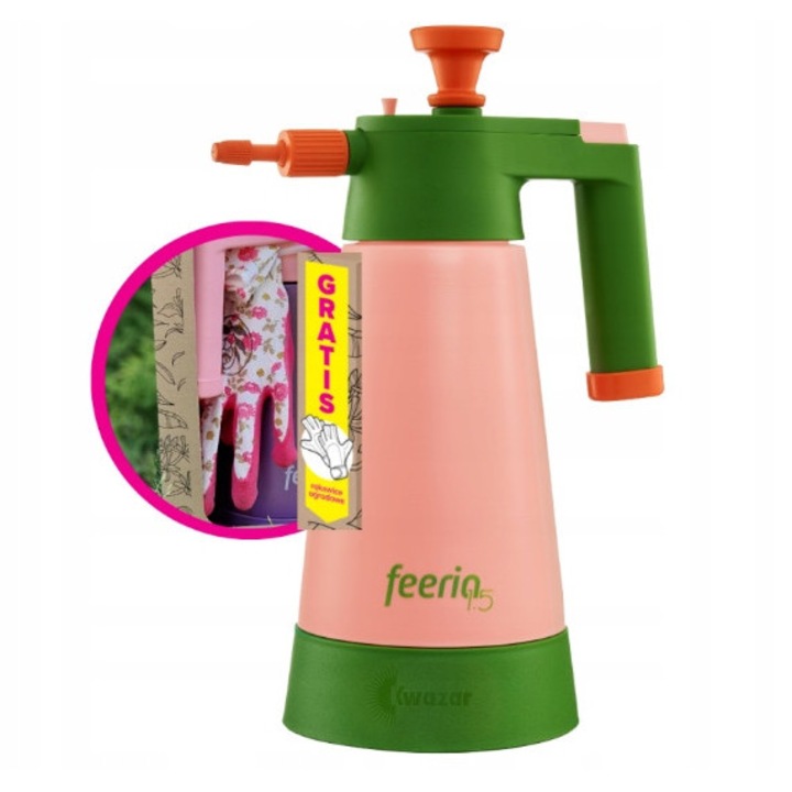 Opryskiwacz manual, Kwazar, 1.5L, sistem 360, roz colorat