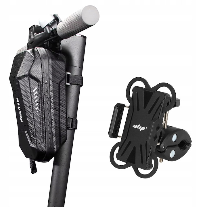 Set Torba Wildman 2L + Usor Uchwyt ULIP pentru Telefon, Negru, 25x10,5x12cm