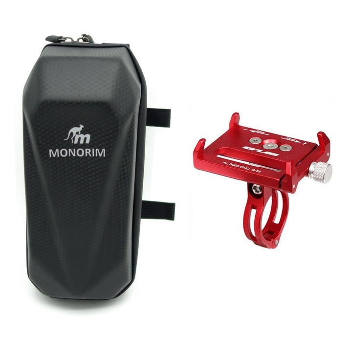 Torba Sakwa roz M (2L) cu Uchwyt na Telefon pentru Xiaomi/Ninebot/Motus/KuKirin, Inoparts