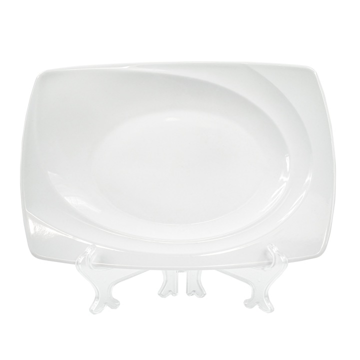 Platou de bucatarie, Lubiana, Celebration, 32cm, alb