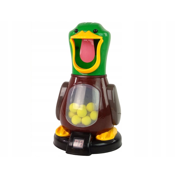 Interaktív játék, Jokomisiada, ügyességi játékkészlet, 24 golyó, 2 pisztoly, 18x18x32cm, 30x13x6cm