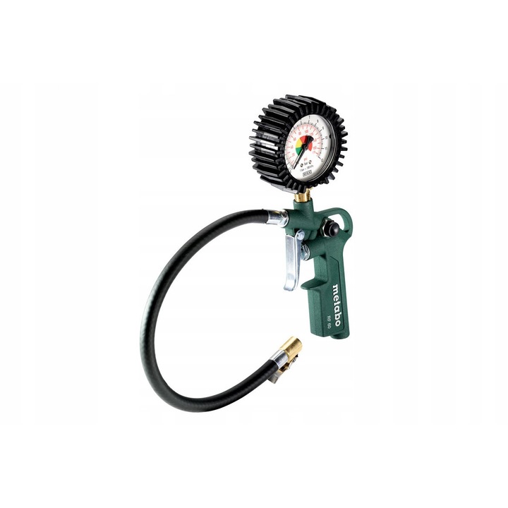 Pistol de pompare Metabo RF 60, set cu 3 adaptoare pentru ventile, 0.5-12 bar, 35cm
