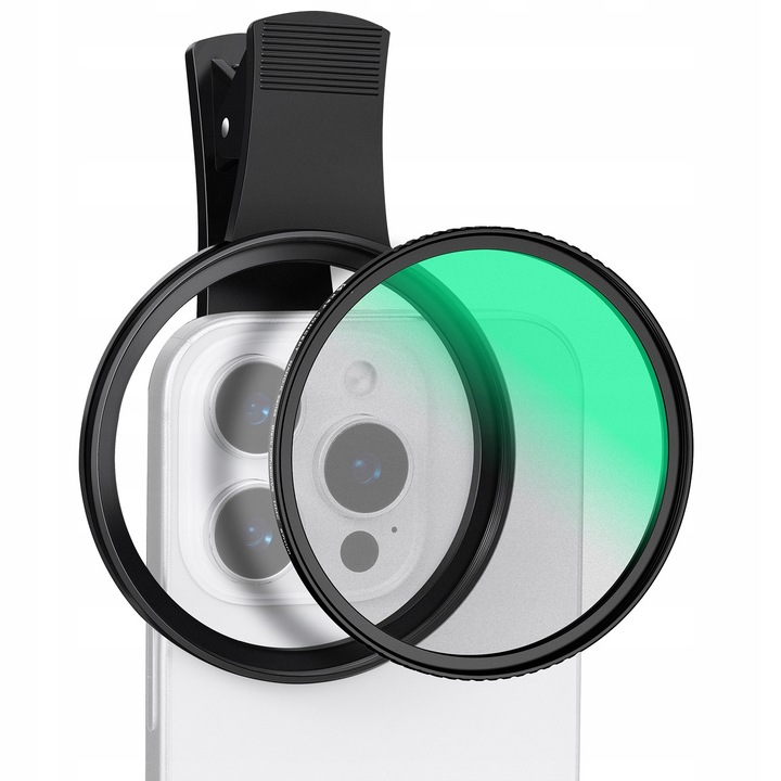 Set Filtru KF, 1/4 + CPL cu Clip 67 mm, pentru Telefon si Aparat Foto