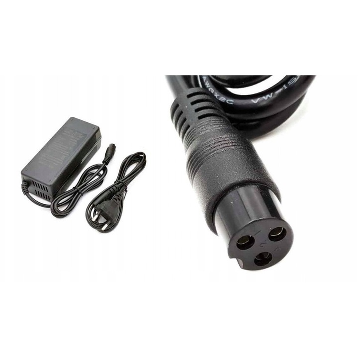 Зарядно/адаптер LEXTOOL LXG93 42V/2A, 90W, 3 PIN конектор, съвместим с 36V батерии, Черен, 1 бр.