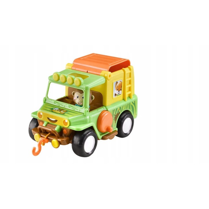 Jeep 4x4 Klorofil, szafari, bőrönddel és majommal, tetőkamerával, 18hó+