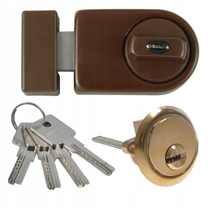 Zavor de suprafata, GERDA, 50/60, alb, set complet cu 4 chei