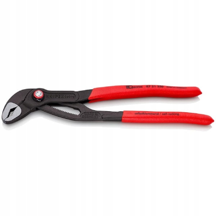 Clesti KNIPEX Cobra QuickSet 250mm, 25 pozitii de reglare, 2-50mm, gri