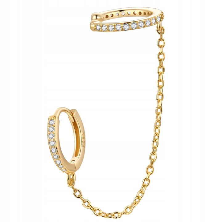 Cercel din argint 925 cu lant, Trusky