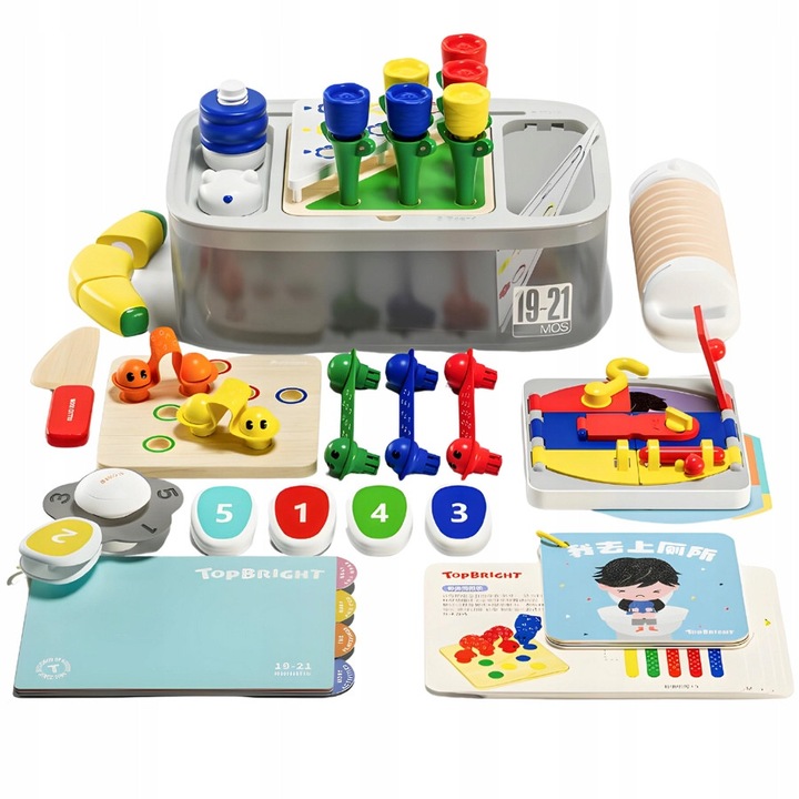 Комплект интерактивни образователни играчки, многоцветни, 18М+, Top Bright