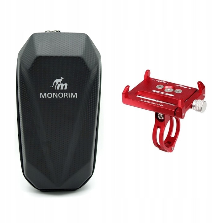 Torba Sakwa roz, Inoparts, 3L, set cu Uchwyt na Telefon pentru Xiaomi/Ninebot/Motus/KuKirin