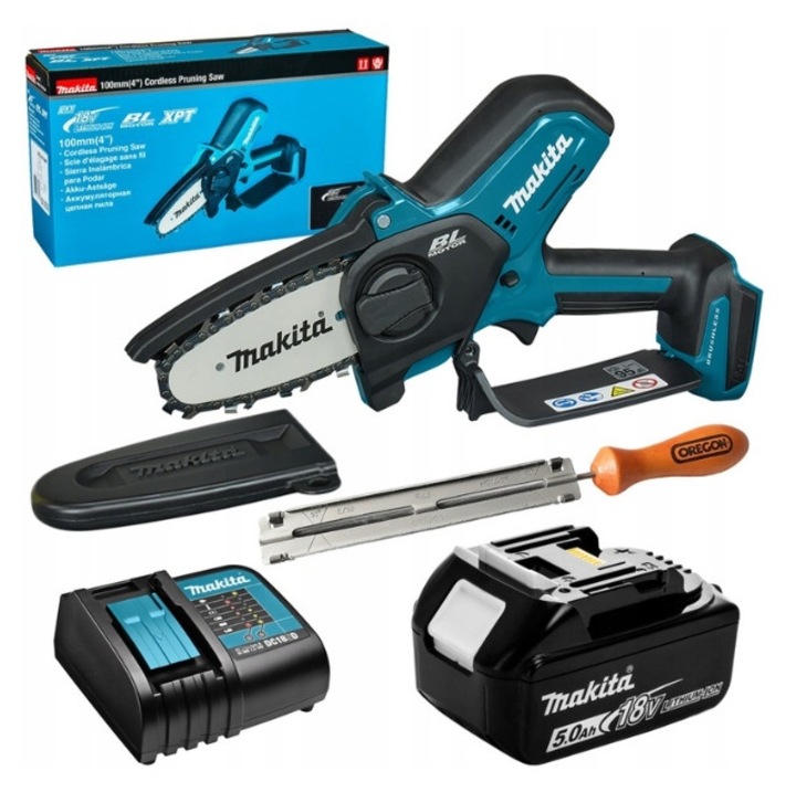 Fierastraie cu lant, Makita, DUC101SF01, 18V, 15cm, set complet