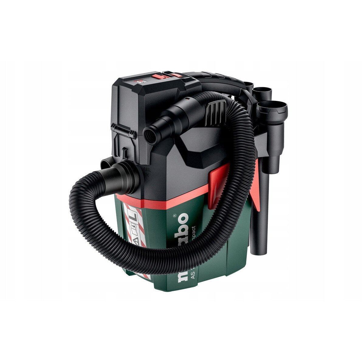 Aspirator portabil Metabo AS 18 L, 6 l, 2100 l/min, 120 hPa, 2.5 m, fara acumulator