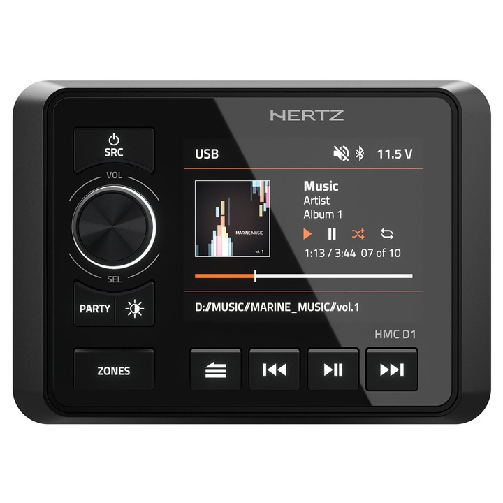 Hertz HMC D1 távirányító, 13PIN, IPX7, 75mm, 1465x1054x120mm