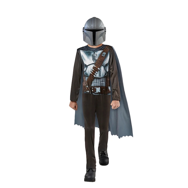 Costum Mandalorian Star Wars pentru baieti, 5-6 ani, 105-116 cm