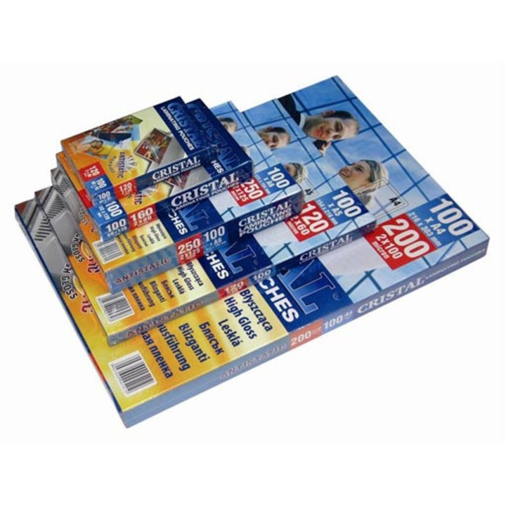 Folie laminare A3 Argo 100mic, 100 foi, antistatica, lucioasa, 30.3x42.6cm