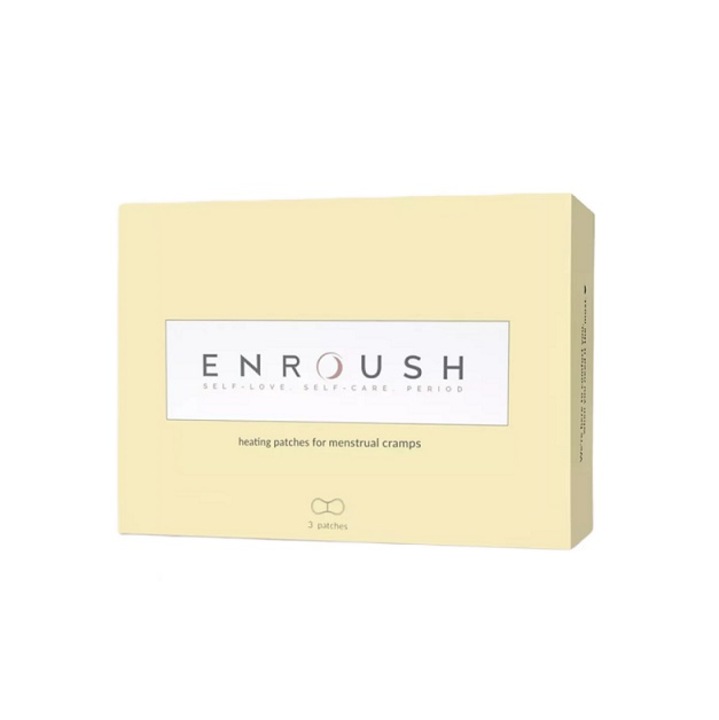 Plasturi termici ambalati individual pentru calmarea durerilor menstruale, Enroush, 3 bucati
