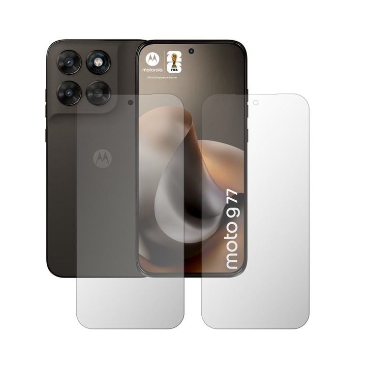 Комплект 2X Фолио Протектор за Екран iSkinz HD за Motorola Moto G77 - Цял Дисплей, Силиконово Прозрачно, Лепило и Гъвкаво