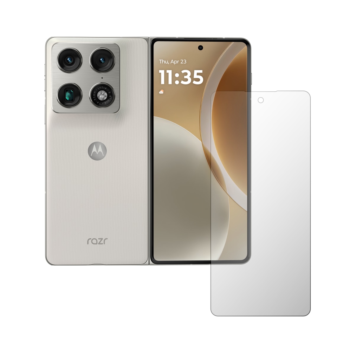 Folie Protectie Ecran Folie24, pentru Motorola Razr Fold, 1X Mata cu Acoperire Totala Full-Display, Adeziva, Flexibila Antiamprenta