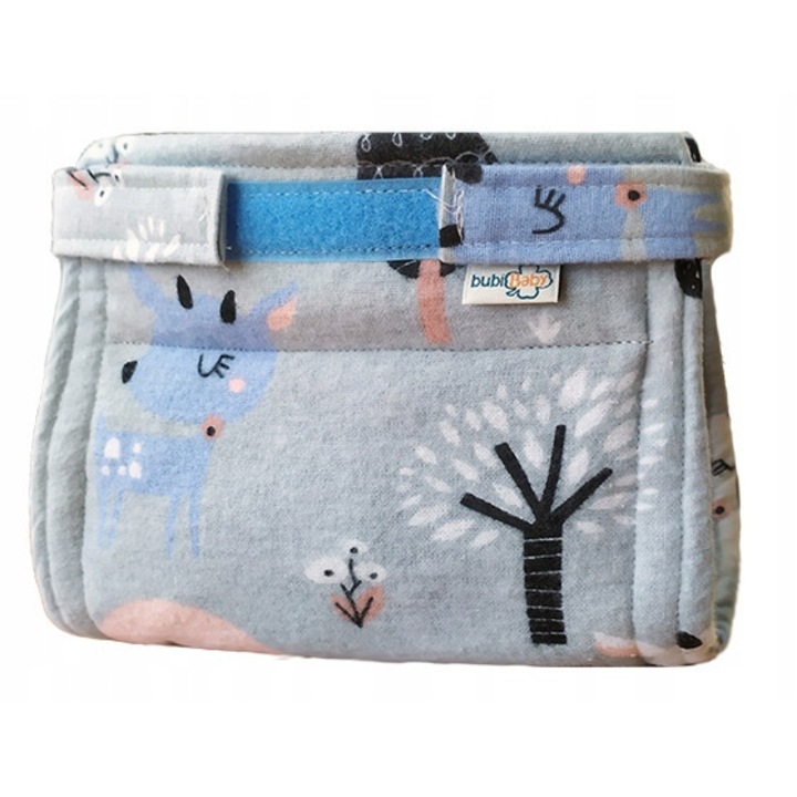 Pieluta ortopedica flanela Bubibaby, set, 8 straturi, 18x36cm, model 54 Kotki