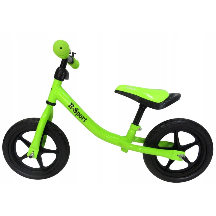 R-Sport futóbicikli, 12", piros, EVA kerekekkel és csengővel, 2-5 éves gyermekeknek