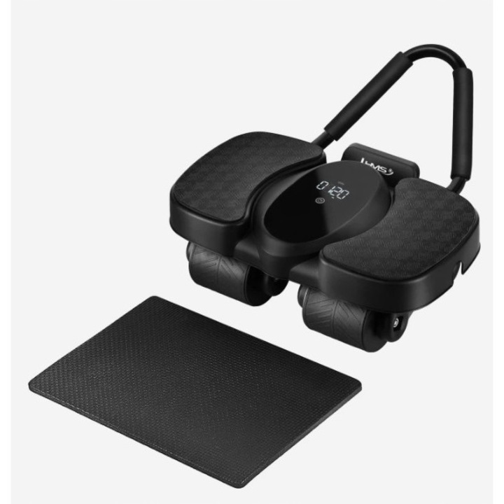 Rola de exercitii automata KA40, suport pentru brate, display LCD, negru