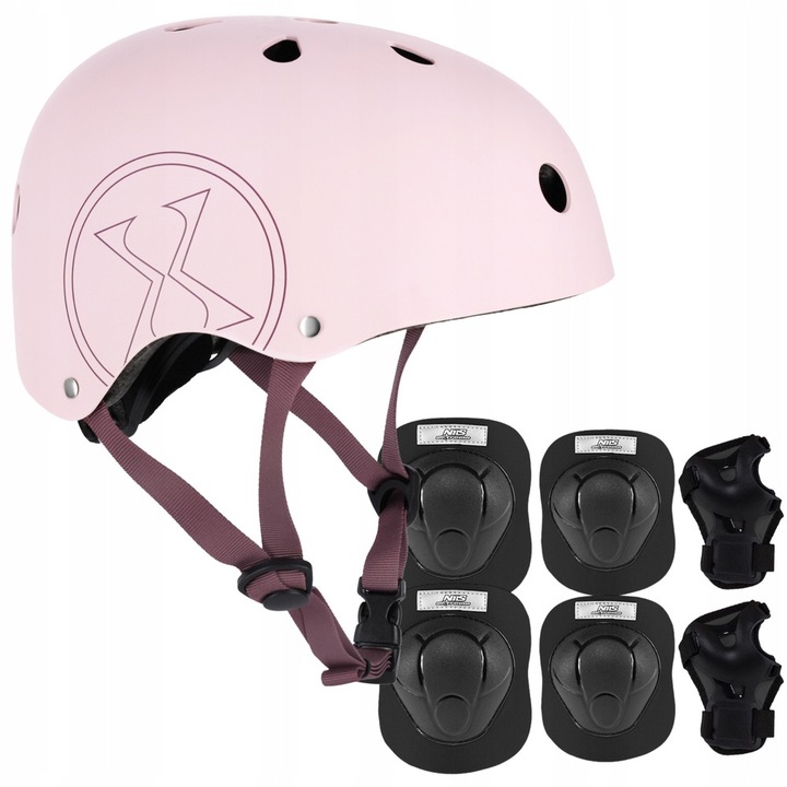 Комплект спортни предпазители Nils Extreme със защити, за велосипед, ролери, скейтборд, размер L