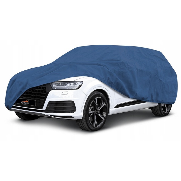 Покривало за кола CarPassion PREMIUM SUV Jeep XL 460x510cm, 4 слоя, бордо/черно