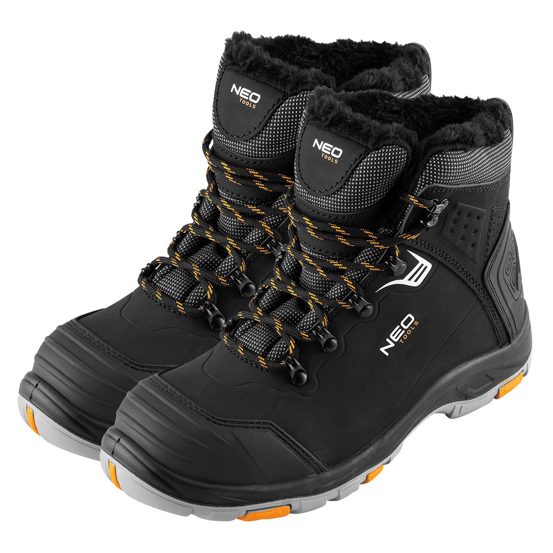 Bocanci de lucru NEO TOOLS, cu sireturi, izolati termic, negru, 41