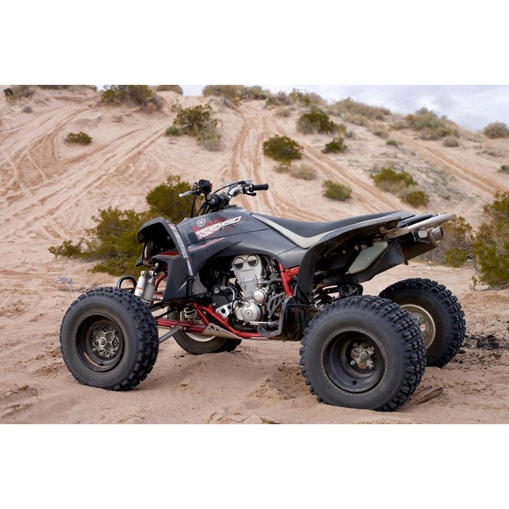 Калъф за ATV/четириколка Extremestyle Oxford 420D, водоустойчив, с вентилационни отвори и каишка с катарама, Светлосив, L, 250x130x128 см