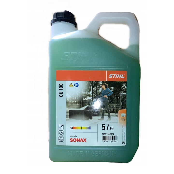 Solutie de curatare universala Stihl CU 100, 5 L, pentru suprafete dure, curatare eficienta, 07825169101