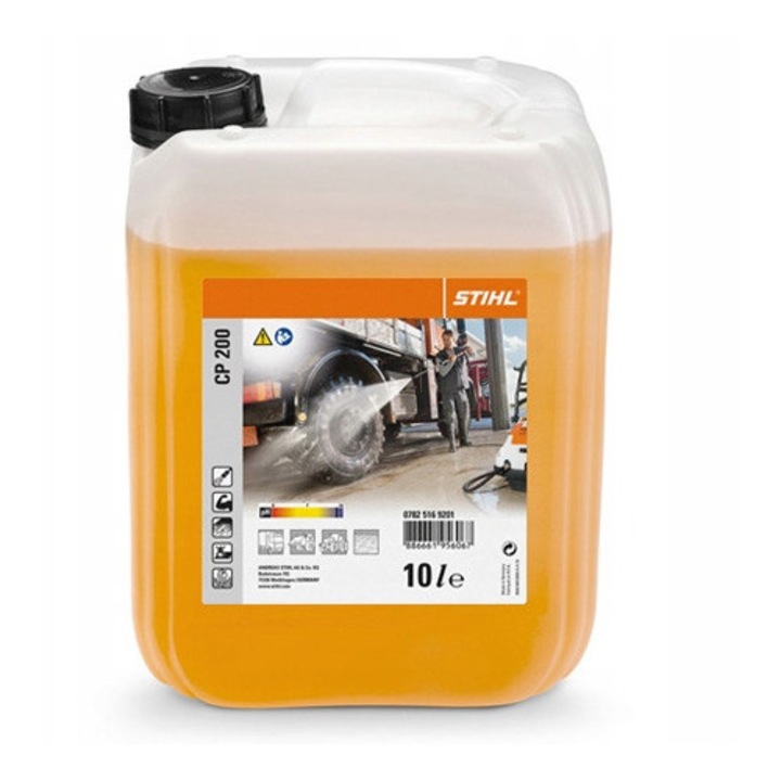 Solutie de curatare profesionala Stihl CP200, 10L, pentru suprafete dure, pH 8.2