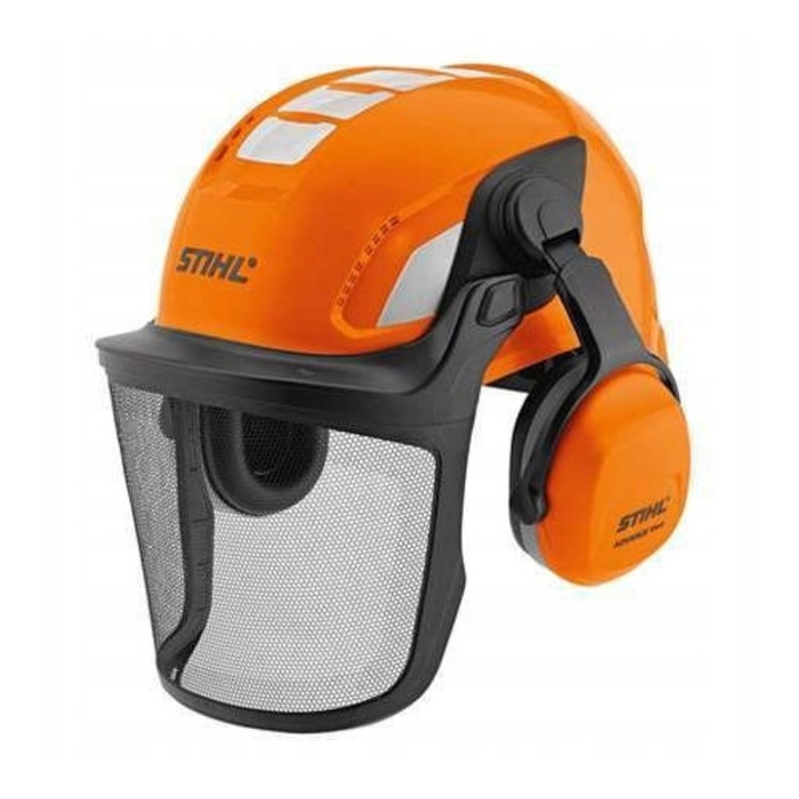 Stihl Advance X-Vent védősisak, narancssárga, 830g, SNR 29 hallásvédelemmel, szellőző