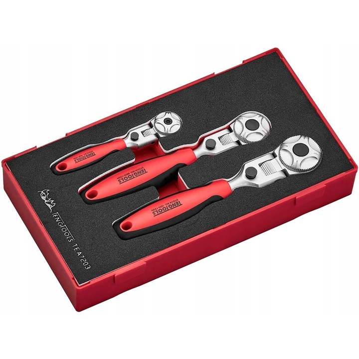 Комплект ключове за барбекю Teng Tools, 3 части, 1/4''-1/2'', дължини 120x180x190 мм