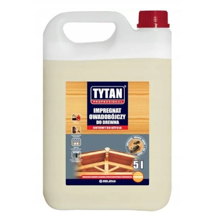 Impregnat pentru lemn Tytan Professional 5l, transparent, protectie impotriva insectelor