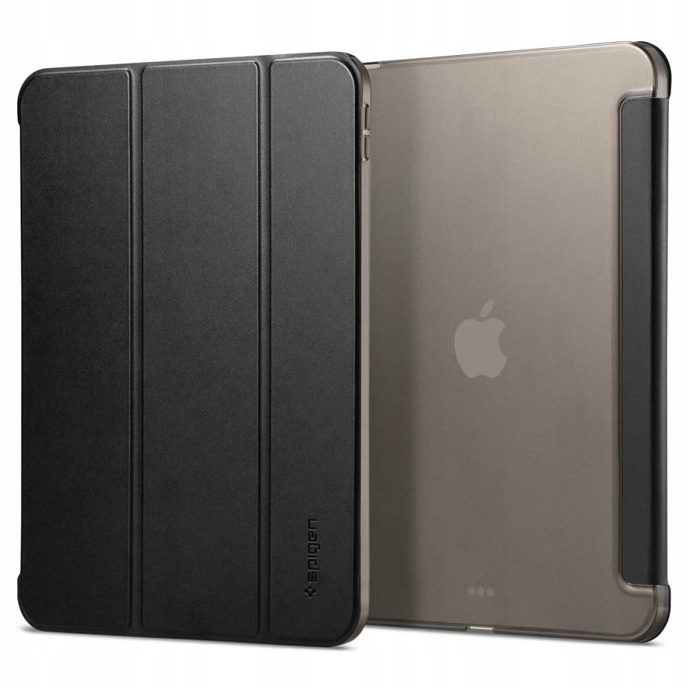 Set huse tablete Spigen Smart Fold pentru iPad 10.9" 2022/11" 2025, negru + sticla Hofi Glass Pro+, 245x176mm