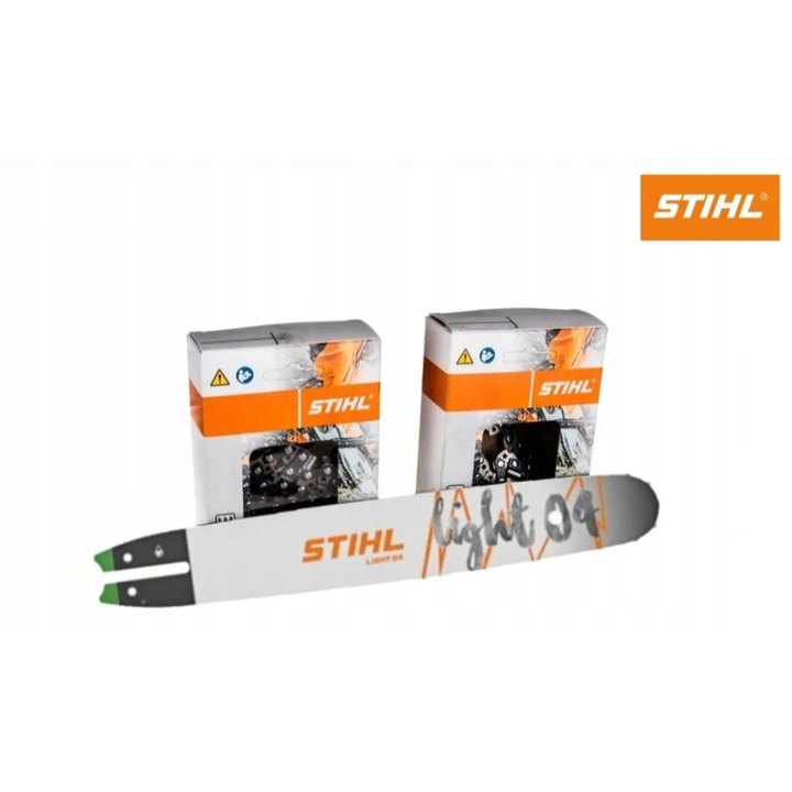 Sina de ghidare Stihl 40cm, 1,3mm, set cu doua lanturi, pentru utilizare universala