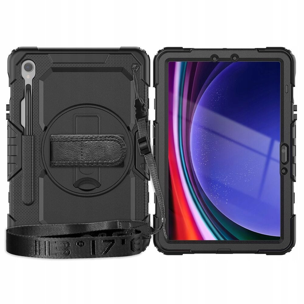 Husa tableta Tech-Protect Solid360, neagra, pentru Galaxy Tab S9/S9 FE/S10 FE/S10 Lite, 10.9 inch, set complet