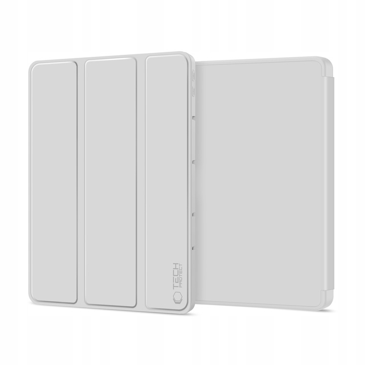 Set Etui Tech-Protect SC Pen si Sticla Harta Tech-Protect Glass Fit+ 2-Pack pentru Xiaomi Redmi Pad 2 Pro, Grey, 12.1"
