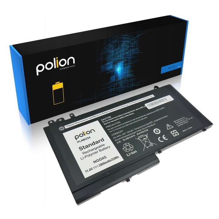 Батерия за лаптоп Polion за DELL Latitude 12 E5270 E5470, 2900mAh, 11,4V, 3 клетки