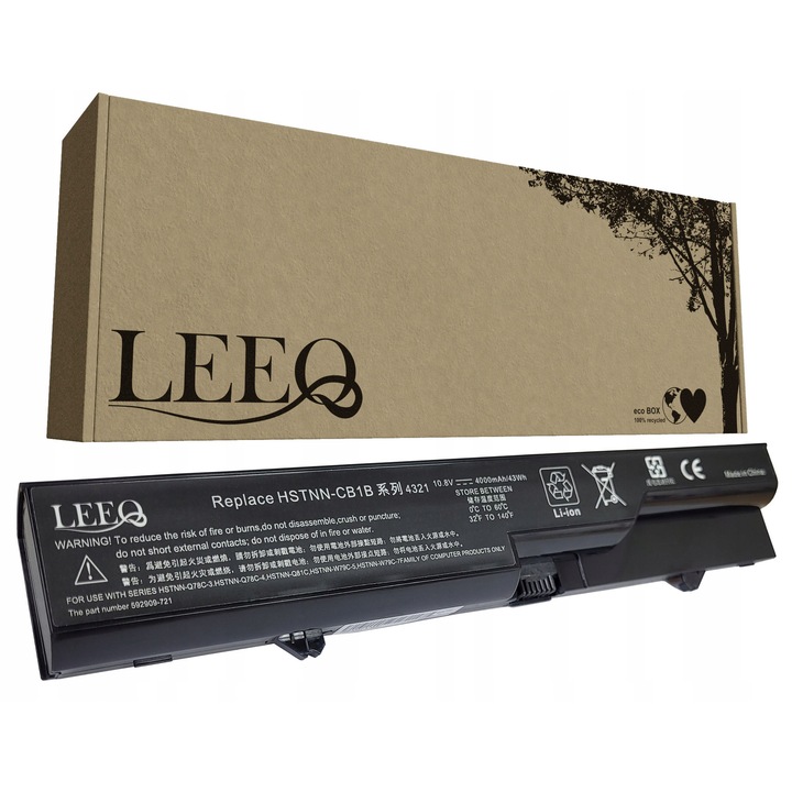 Baterie laptop LEEQ 4000mAh 10,8V 6 celule pentru HP ProBook 4320s 4420s 4520s 4525s, eco box
