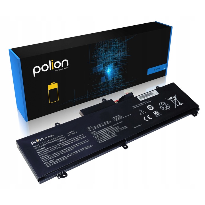 Батерия за лаптоп, съвместима с ASUS, Polion, литиево-полимерна, 4200mAh, 15.2V, 4 клетки