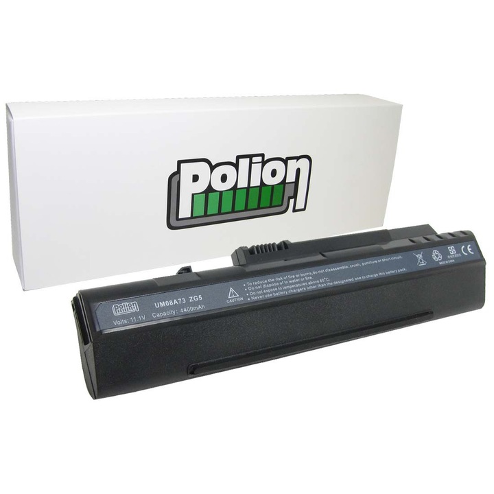 Батерия за лаптоп Polion, UM08A51 UM08A52 UM08A71, 4400mAh, 11,1V, 6 клетки