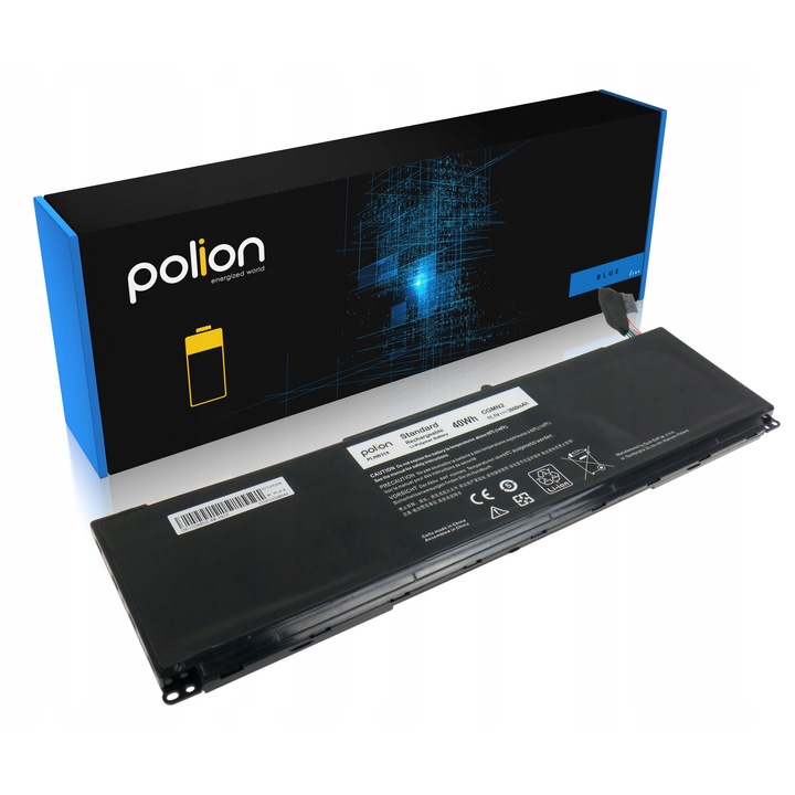 Батерия за лаптоп Polion, CGMN2, 3600mAh, 11,1V, 4 клетки, съвместима с DELL Inspiron 11 3135 3137 3138