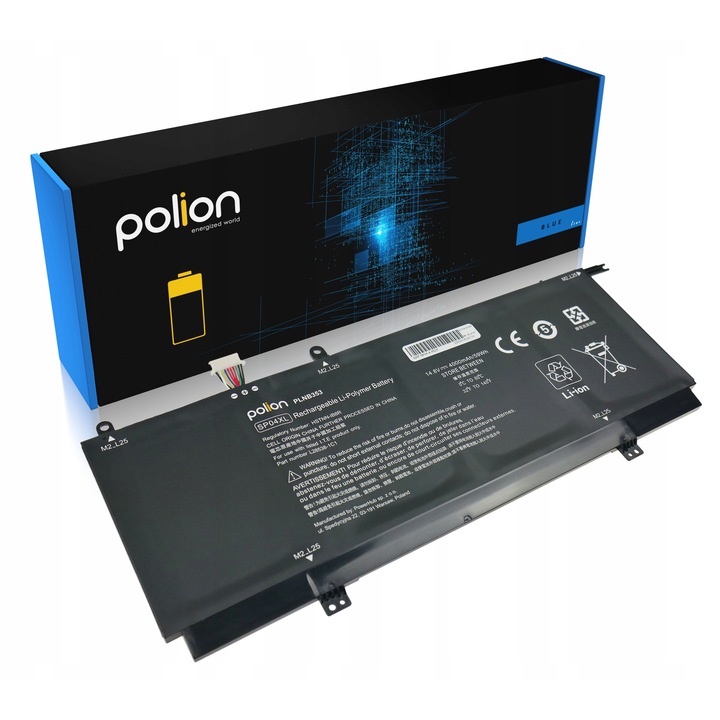 Батерия за лаптоп HP, Polion, литиево-полимерна, 4000mAh, 14.8V, 3 клетки
